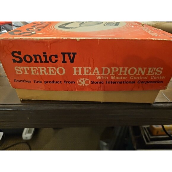 SONIC IV HeadPhones + Master Control Center + Original Box Rare tested working - Picture 13 of 16